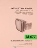 Mitsubishi 19V, c3920 Series Color Monitor Manual 1984